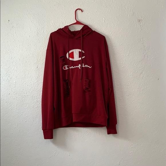 maroon champion outfit